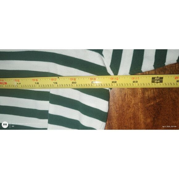 2005 US Open Pinehurst No. 2 Golf Polo Ralph Lauren Shirt Mens L Green Striped C - Picture 7 of 9